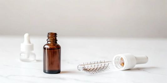 Topical dropper and oral capsule representing two minoxidil treatment routes